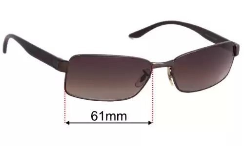Ray-Ban RB3272 Lentilles de Remplacement 61mm wide 