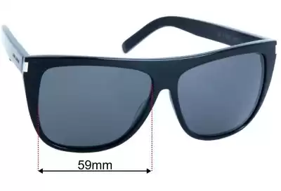 Yves Saint Laurent SL 1 Ersatzgläser 59mm wide 