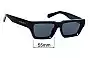Sunglass Fix Verres de Remplacement pour Vamaro Gabbana - 55mm Wide 