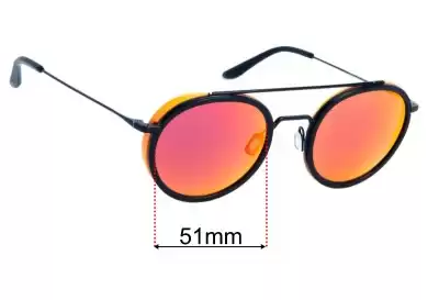 Vuarnet VL1613 Lentes de Repuesto 51mm wide 