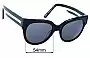 Sunglass Fix Lentes de Repuesto para Carla Zampatti Sun Rx 09 - 54mm Wide 