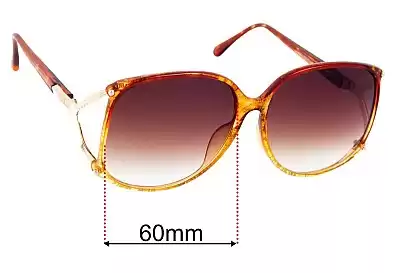 Christian Dior 2496A Replacement Lenses 60mm wide 