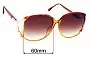 Sunglass Fix Replacement Lenses for Christian Dior 2496A - 60mm Wide 