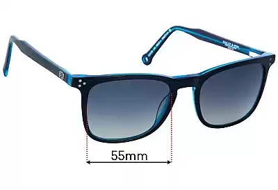 Deus Ex Machina DEUS 4 Replacement Lenses 55mm wide 