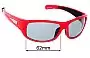 Sunglass Fix Verres de Remplacement pour Gul Napa - 62mm Wide 