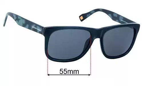 Sunglass Fix Replacement Lenses for Hugo Boss BO 0106/S 55mm Hugo Boss BO 0106/S Replacement Lenses 55mm wide