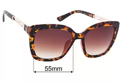 Jessica Simpson  J6203 Ersatzgläser 55mm wide 