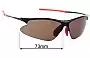Sunglass Fix Ersatzgläser für Jetblack Svelto - 73mm Wide 