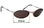 Sunglass Fix Replacement Lenses for Killer Loop Reckless - 57mm Wide 