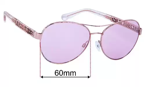 Sunglass Fix Replacement Lenses for Michael Kors MK5003 Cagliari - 60mm Wide Michael Kors MK5003 Cagliari Replacement Lenses 60mm wide