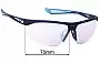 Sunglass Fix Replacement Lenses for Nike EV1214 Tailwind Swift M - 70mm Wide 