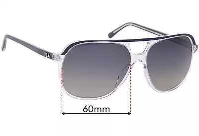 Ray-Ban RB2198 Bill Replacement Lenses 60mm wide 
