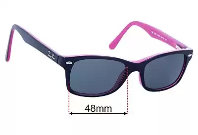 Ray-Ban RB1531 Optics Kids Replacement Lenses 48mm wide 