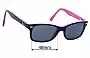 Sunglass Fix Lentes de Repuesto para Ray-Ban RB1531 Optics Kids - 48mm Wide 