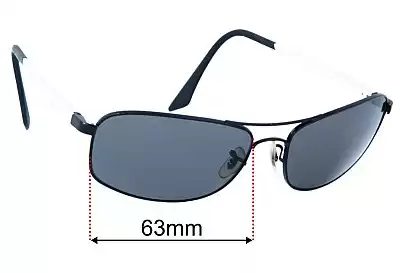 Ray-Ban RB3484 Ersatzgläser 63mm wide 