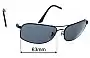 Sunglass Fix Replacement Lenses for Ray-Ban RB3484 - 63mm Wide 