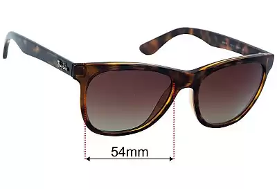 Ray-Ban RB4181 Replacement Lenses 54mm wide 