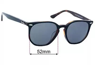 Ray-Ban RB7151F Hexagonal Optics (Low Bridge Fit) Replacement Lenses 52mm wide 