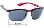 Sunglass Fix Replacement Lenses for Ray-Ban RB8324-M - 63mm Wide 