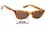 Sunglass Fix Replacement Lenses for Ray-Ban RB5499 Lady Burbank - 47mm Wide 