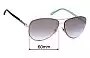 Sunglass Fix Ersatzgläser für Tiffany & Co TF 3048-B - 60mm Wide 