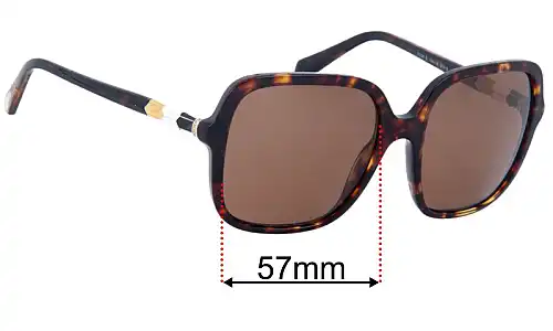 Bvlgari 8228-B Replacement Lenses 57mm wide 