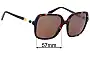 Sunglass Fix Replacement Lenses for Bvlgari 8228-B - 57mm Wide 