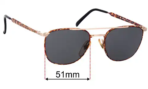 Carrera 5239 Sunjet Lentes de Repuesto 51mm wide 