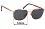 Sunglass Fix Lentes de Repuesto para Carrera 5239 Sunjet - 51mm Wide 