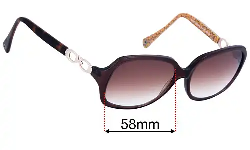 Coach HC8019 Beatrice Lentes de Repuesto 58mm wide 