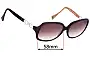 Sunglass Fix Lentes de Repuesto para Coach HC8019 Beatrice - 58mm Wide 