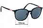 Sunglass Fix Verres de Remplacement pour Emporio Armani EA4165D - 57mm Wide 