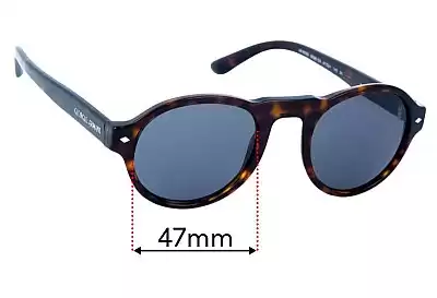 Giorgio Armani AR 8053 Replacement Lenses 47mm wide 