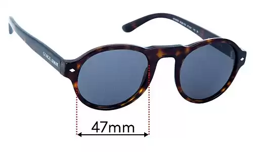 Giorgio Armani AR 8053 Ersatzlinsen 47mm wide 