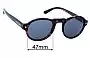 Sunglass Fix Ersatzgläser für Giorgio Armani AR 8053 - 47mm Wide 