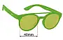 Sunglass Fix Replacement Lenses for Goodr Need For Seed - 48mm Wide 