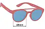 Sunglass Fix Replacement Lenses for Goodr Stay Fly, Ornithologists - 48mm Wide 