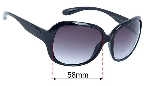 Marc by Marc Jacobs MMJ 187/S Replacement Lenses 58mm wide 