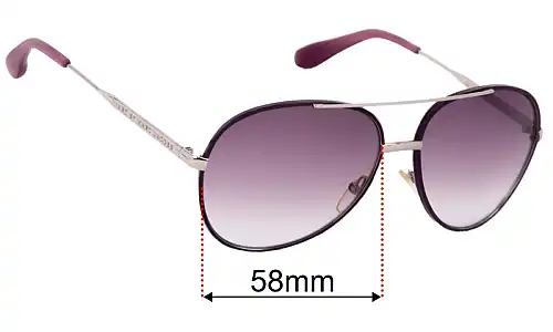Marc by Marc Jacobs MMJ 257/S Replacement Lenses 58mm wide 