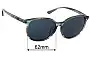 Sunglass Fix Ersatzgläser für Maui Jim MJ796 Water Lily - 62mm Wide 