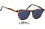 Sunglass Fix Replacement Lenses for Oscar Wylee Lane - 48mm Wide 