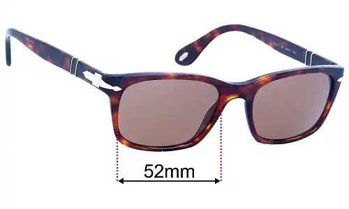 Persol 3012-V Lentes de Repuesto 52mm wide 