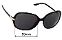 Sunglass Fix Verres de Remplacement pour Ralph Lauren RL 8064 - 59mm Wide 