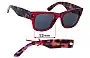 Sunglass Fix Replacement Lenses for Ray-Ban RB0840S-F Mega Wayfarer (Low Bridge Fit) - 52mm Wide 
