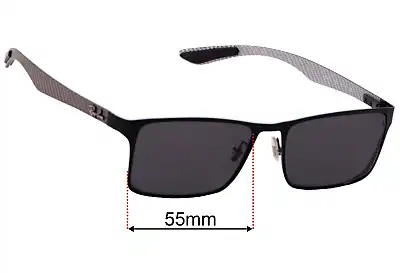 Ray-Ban RB8415 Replacement Lenses 55mm wide 