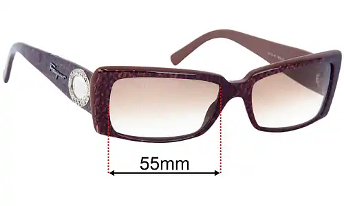 Salvatore Ferragamo 2134-B Lentilles de Remplacement 55mm wide 