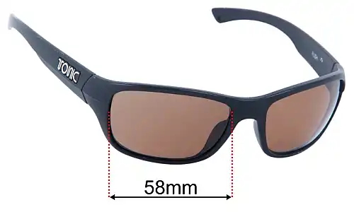 Tonic Rush Replacement Lenses 58mm wide 