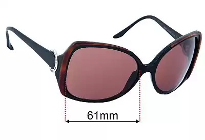 Bvlgari 8035 Replacement Lenses 61mm wide 