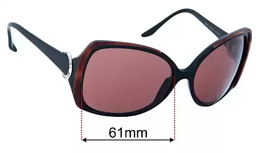 Bvlgari 8035 Replacement Lenses 61mm wide 
