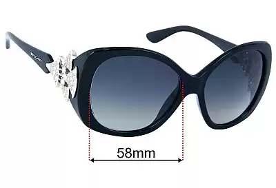 Bvlgari BV8126-B Replacement Lenses 58mm wide 
